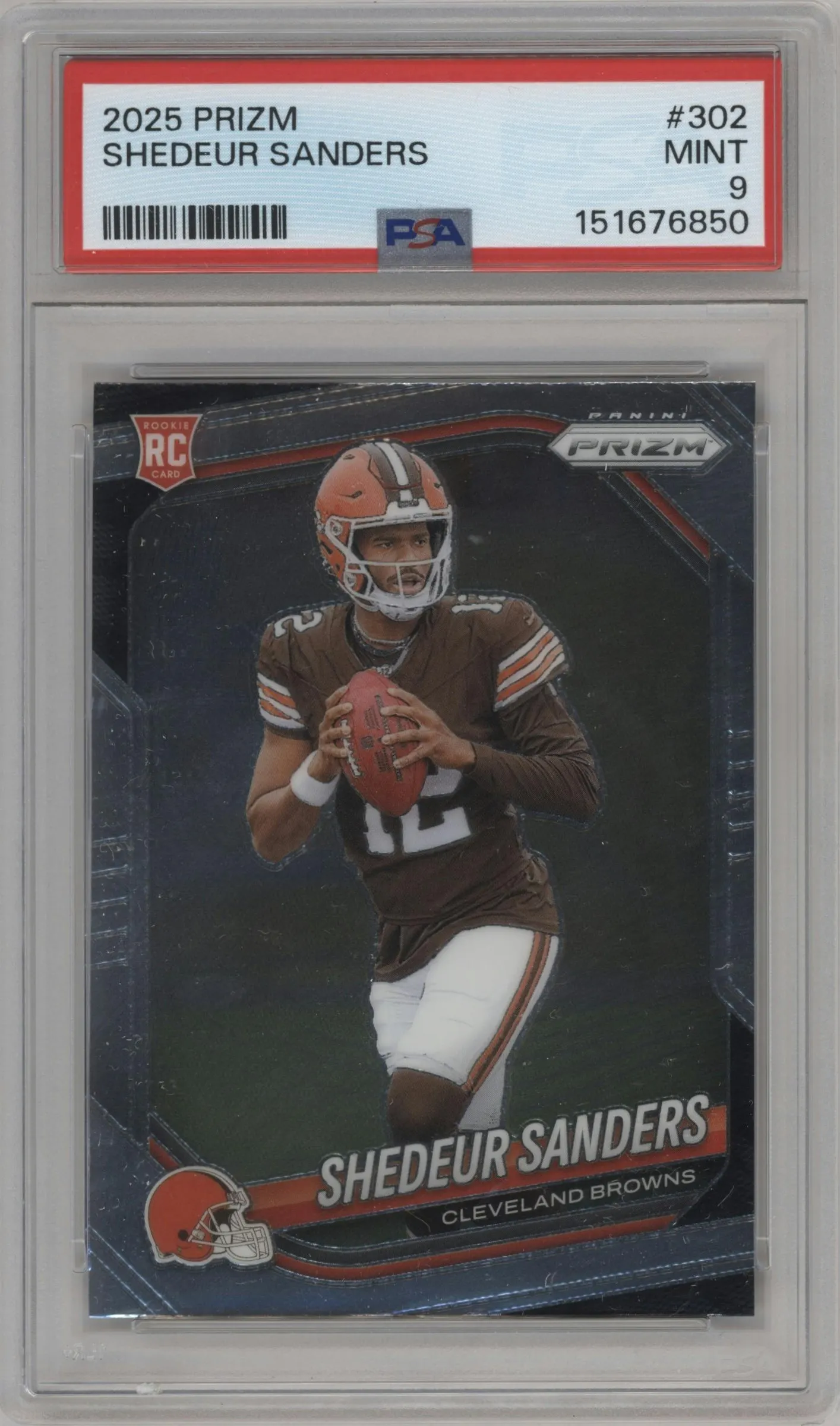 2025 Panini Prizm Shedeur Sanders #302 PSA 9
