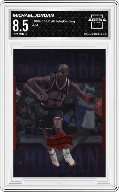1999 Upper Deck Michael Jordan Athlete of the Century Michael Jordan #24 ARENA CLUB 8.5