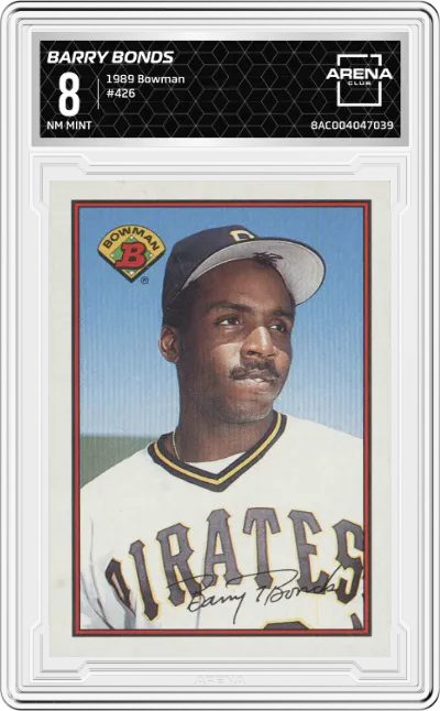 1989 Bowman Barry Bonds #426 ARENA CLUB 8