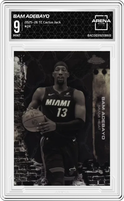 2025 Topps Chrome Cactus Jack Bam Adebayo #24 ARENA CLUB 9