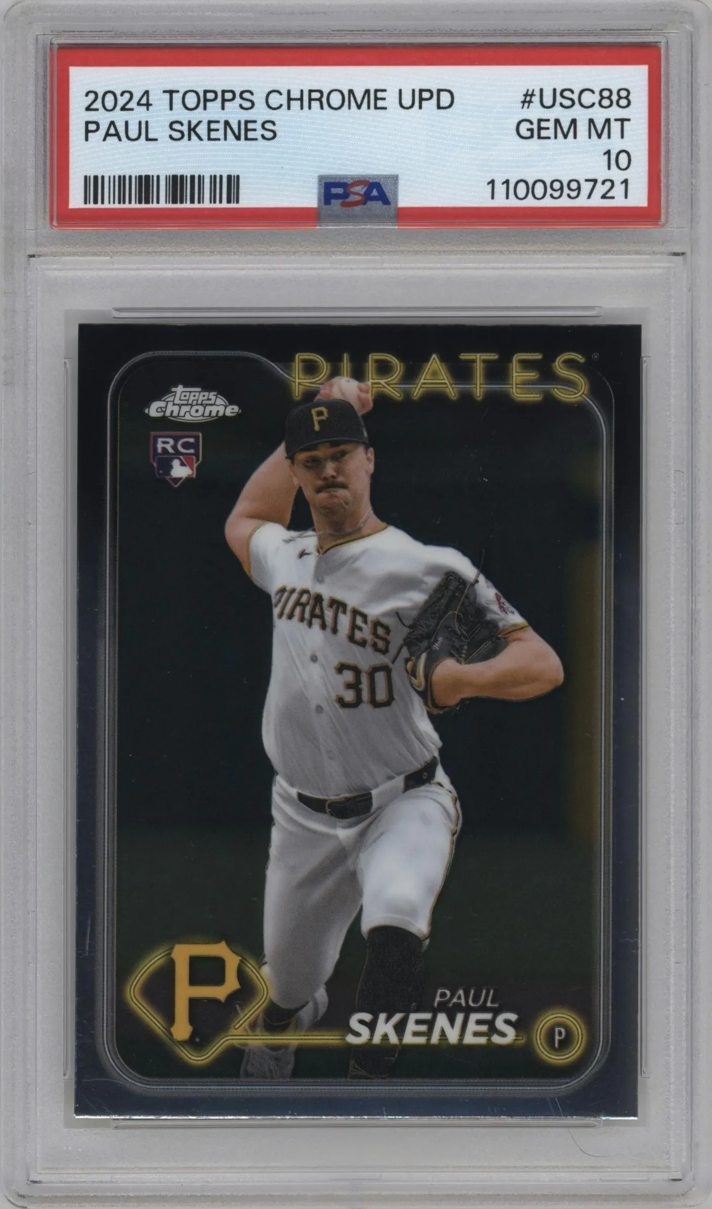 2024 Topps Chrome Update Paul Skenes #USC88 PSA 10