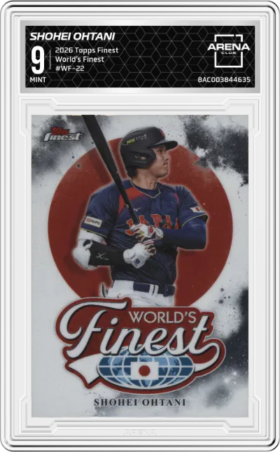 2026 Topps Finest World's Finest Shohei Ohtani #WF-22 ARENA CLUB 9