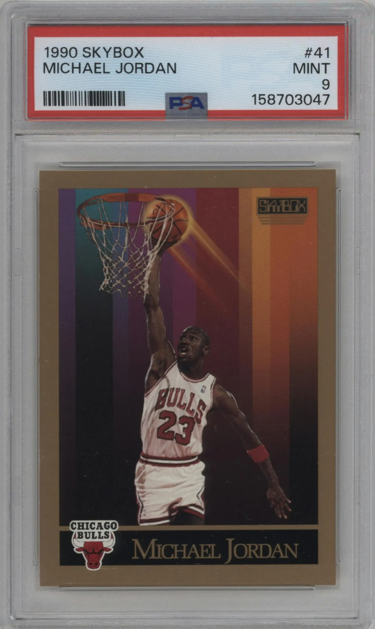 1990 SkyBox Michael Jordan PSA 9