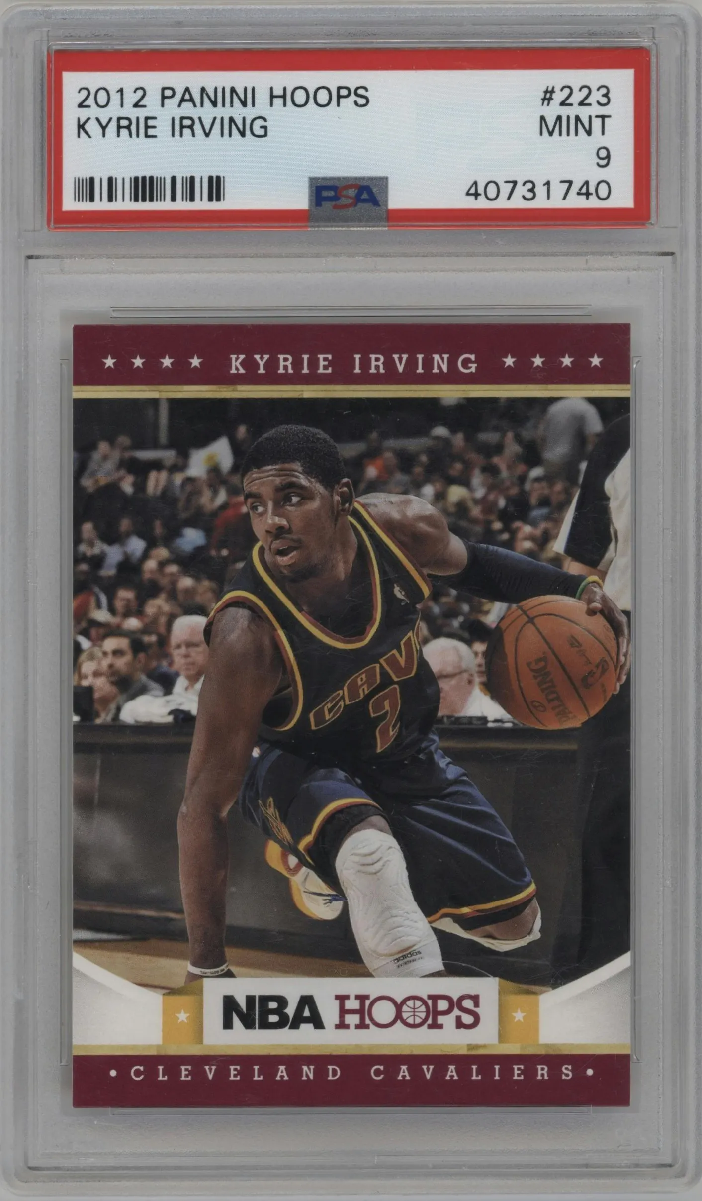 2012 Panini NBA Hoops Kyrie Irving #223 PSA 9
