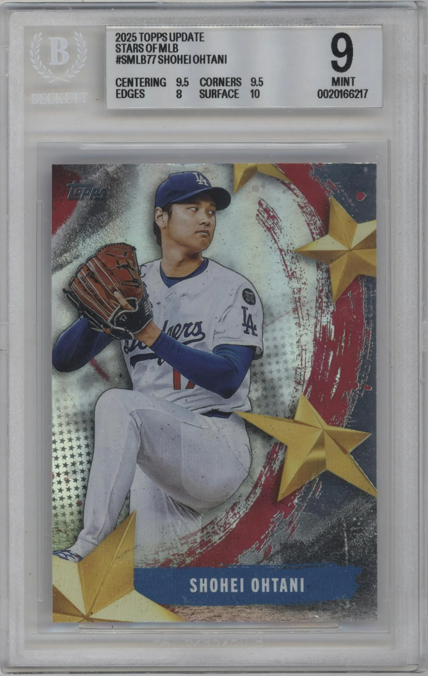2025 Topps Update Stars of MLB Shohei Ohtani BGS 9