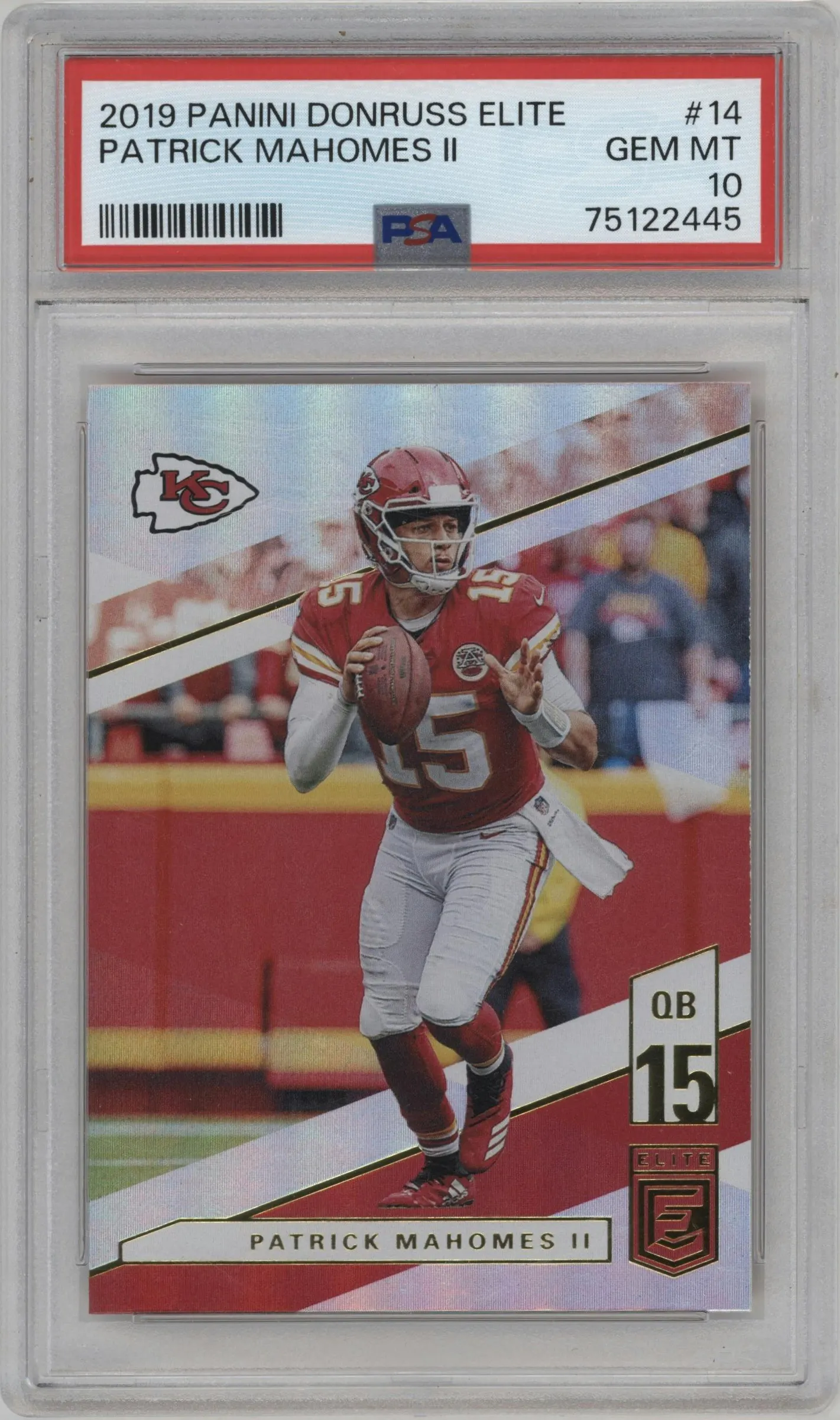 2019 Panini Donruss Elite Patrick Mahomes II #14 PSA 10