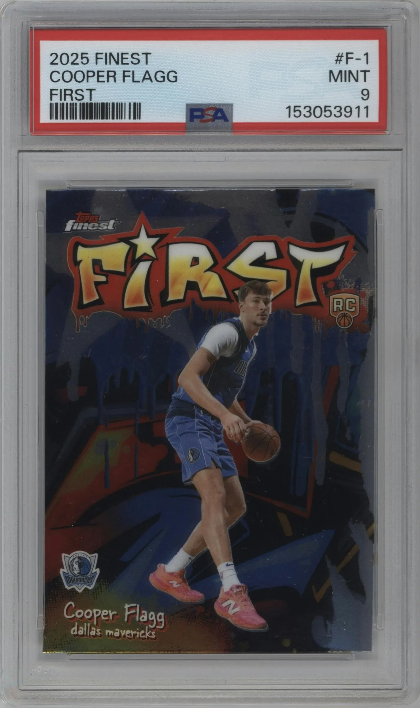 2025 Finest First Cooper Flagg #F-1 PSA 9