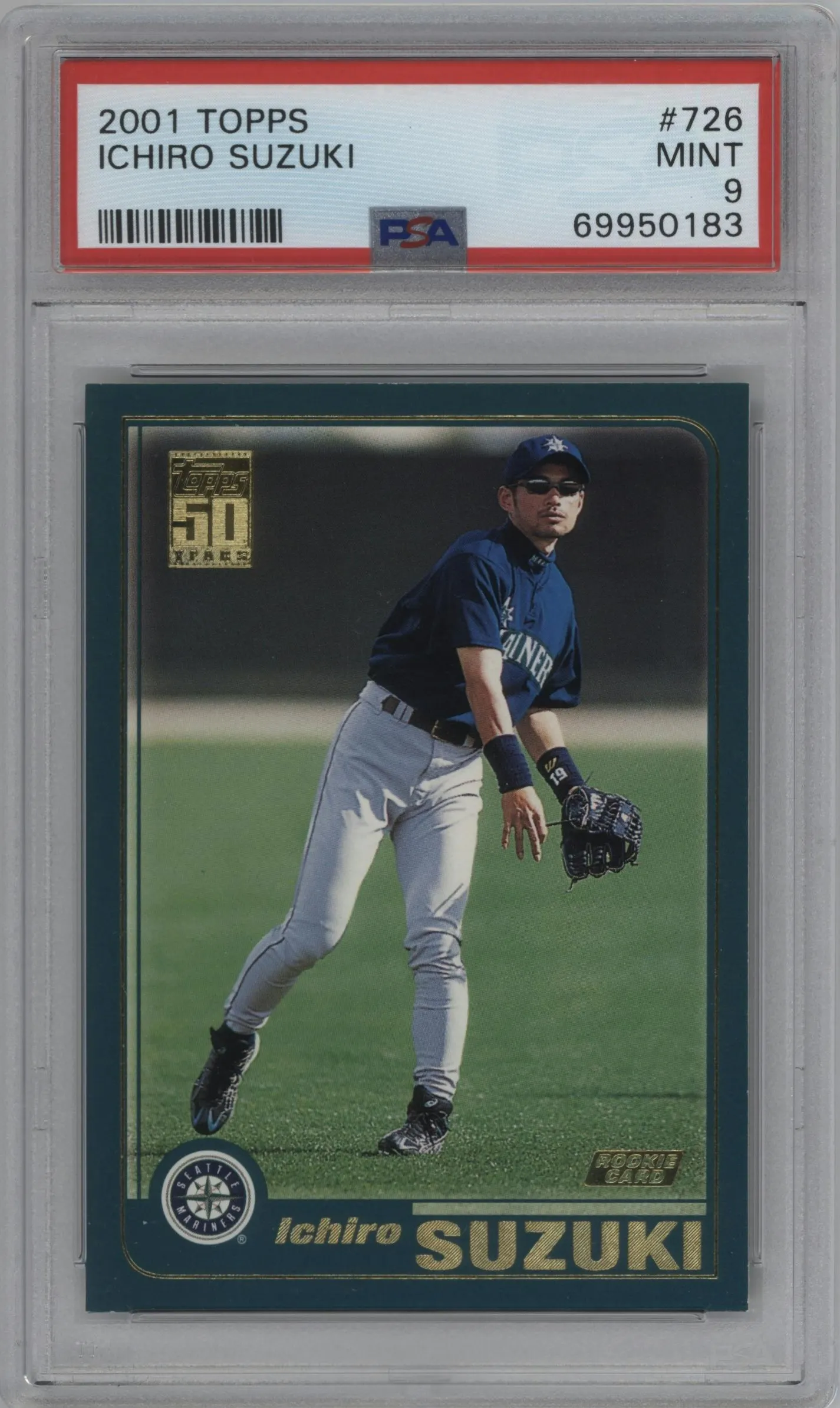 2001 Topps Ichiro Suzuki #726 PSA 9
