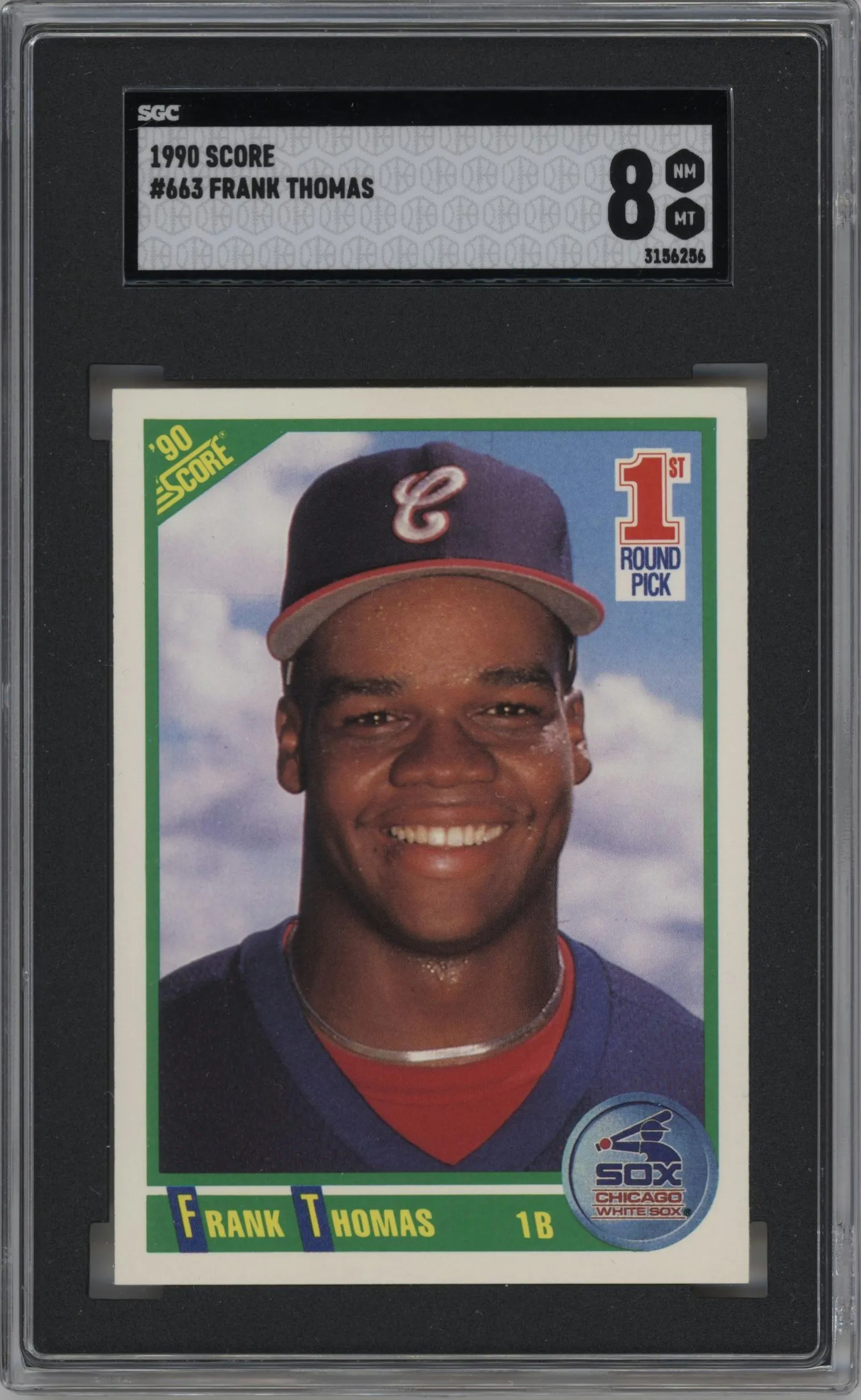 1990 Score Frank Thomas #663 SGC 8