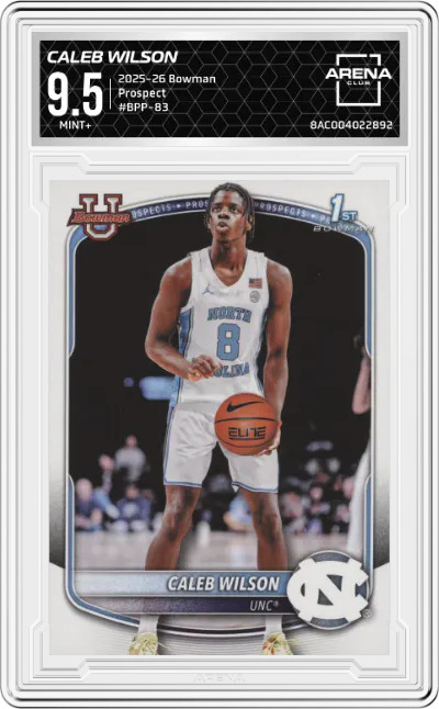 2025 Bowman Prospect Caleb Wilson #BPP-83 ARENA CLUB 9.5