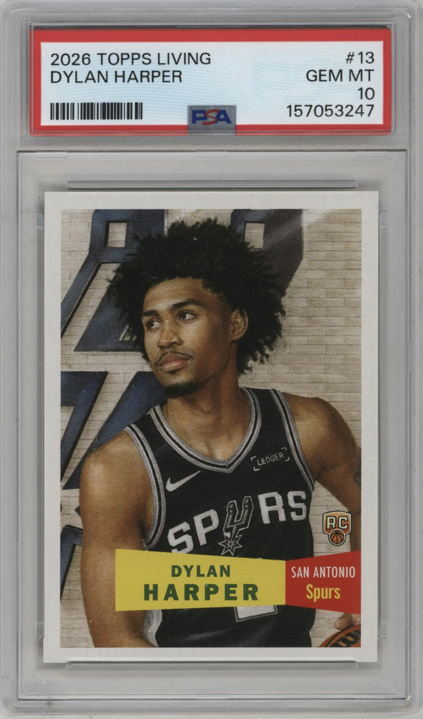 2025 Topps Living Dylan Harper #13 PSA 10
