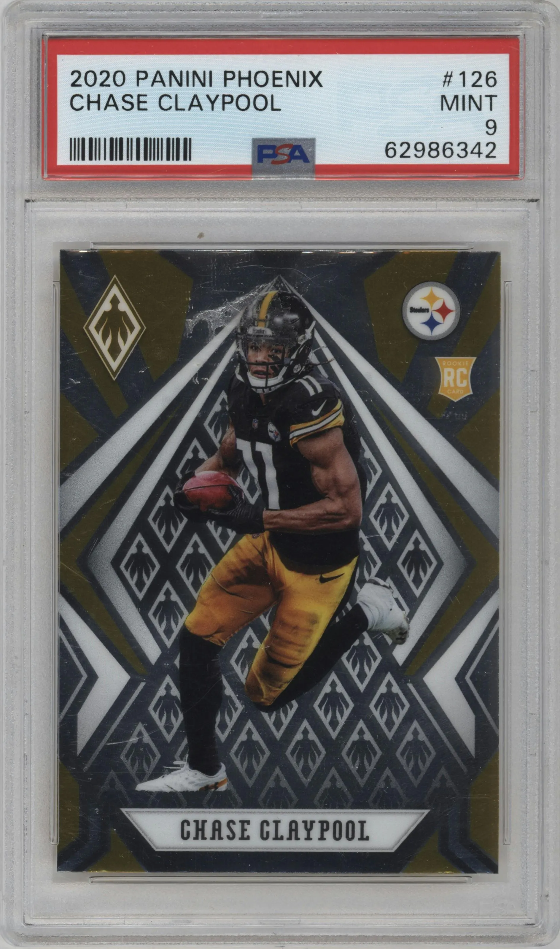 2020 Panini Phoenix Chase Claypool #126 PSA 9