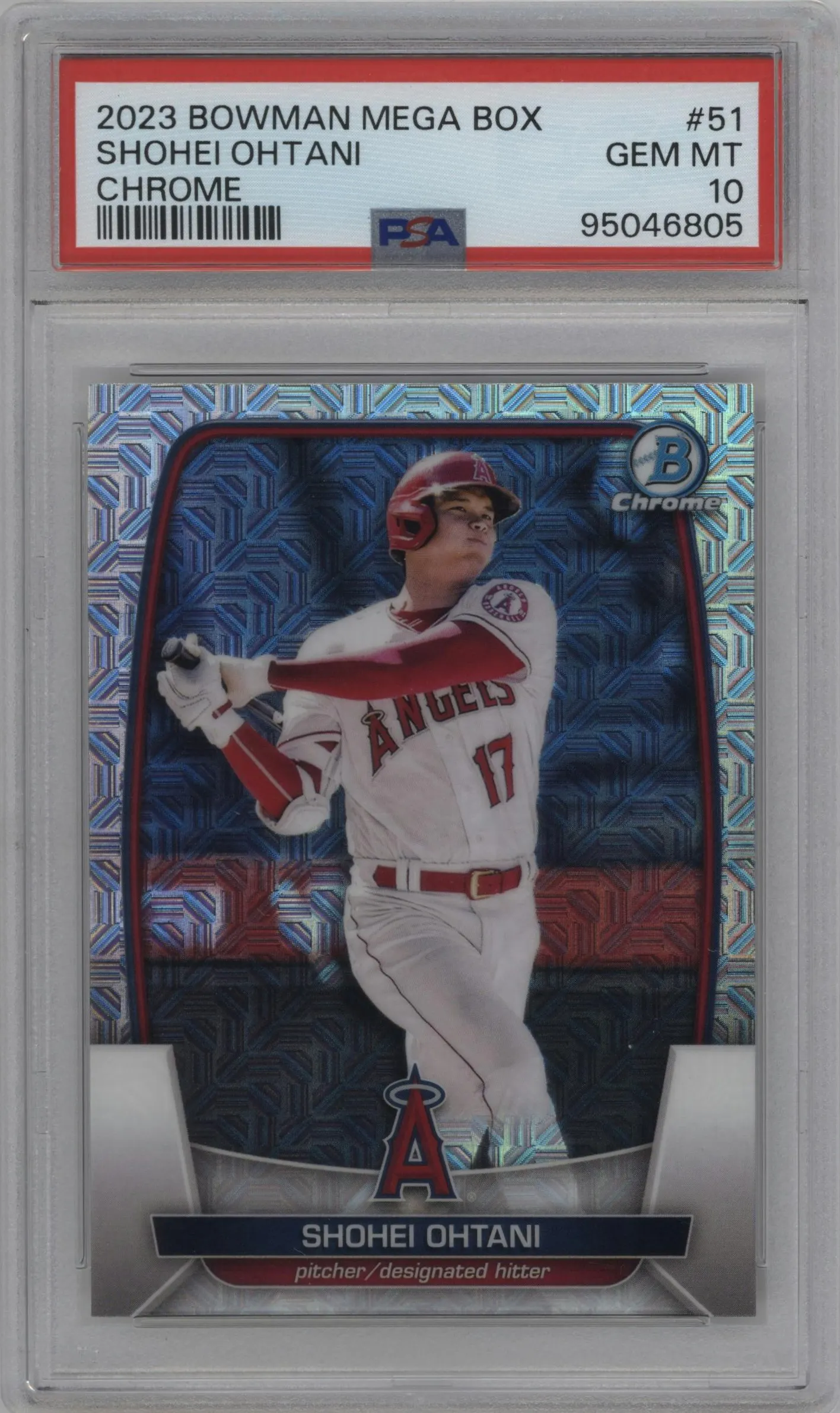2023 Bowman Mega Box Chrome Shohei Ohtani #51 PSA 10