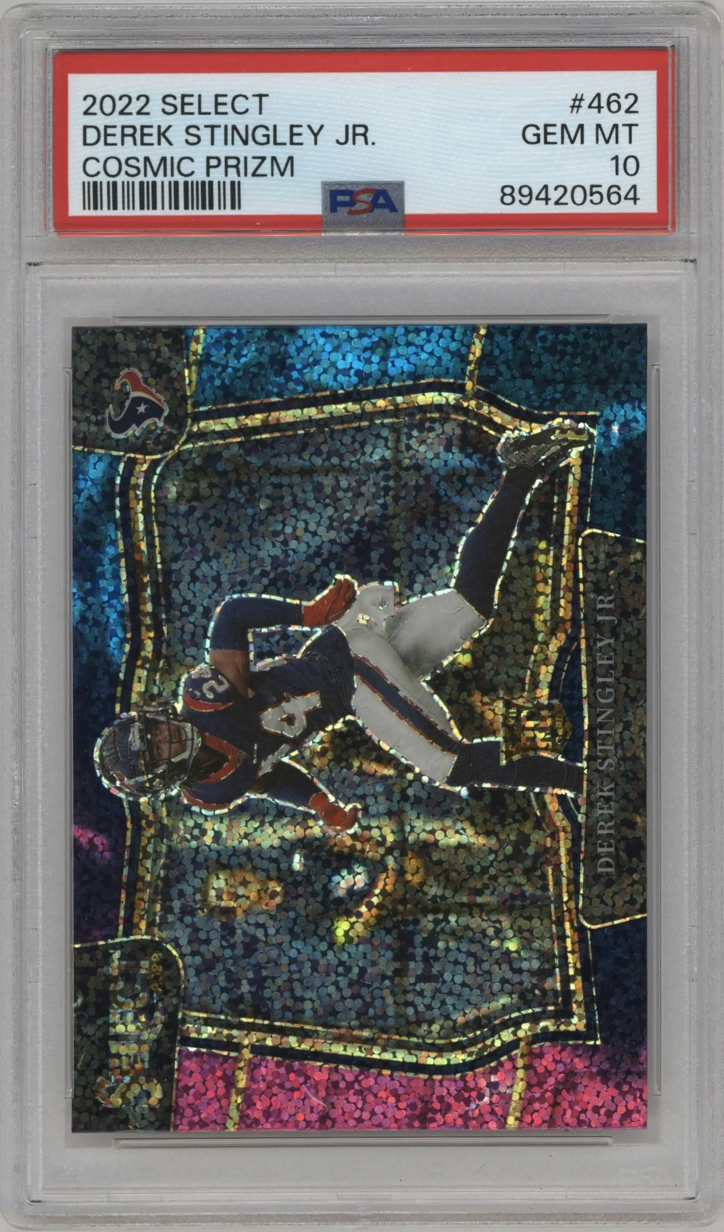 2022 Panini Select Field Lvl. Derek Stingley Jr. Cosmic PSA 10