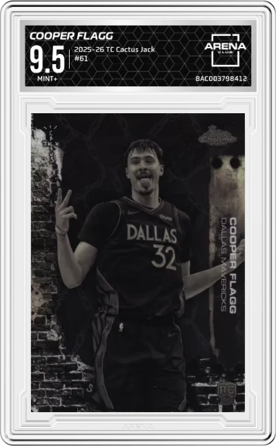 2025 Topps Chrome Cactus Jack Cooper Flagg #61 ARENA CLUB 9.5