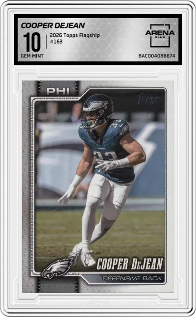 2026 Topps Flagship Cooper DeJean #163 ARENA CLUB 10