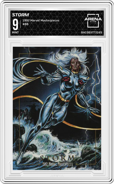 1992 SkyBox Marvel Masterpieces Storm #86 ARENA CLUB 9