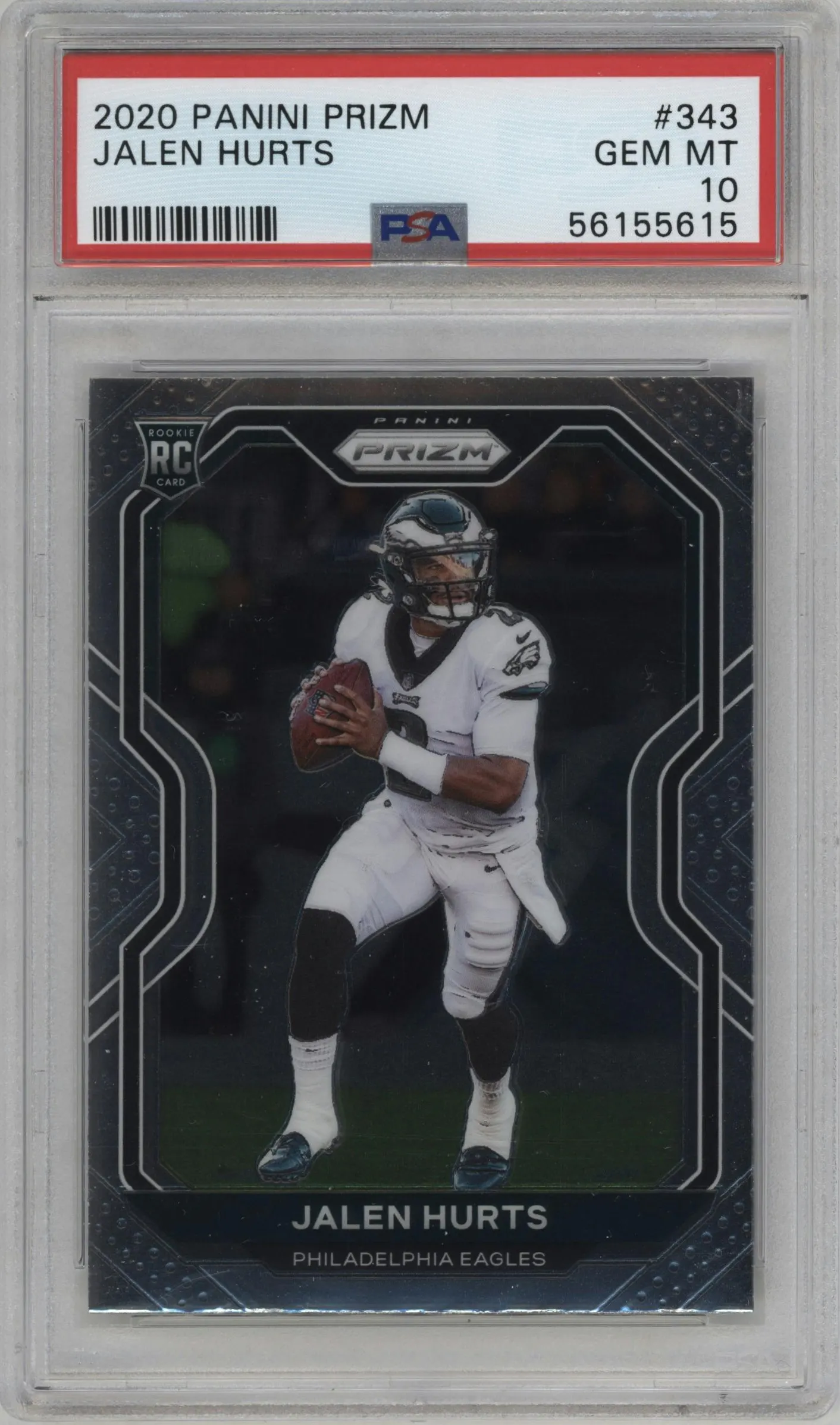 2020 Panini Prizm Jalen Hurts #343 PSA 10
