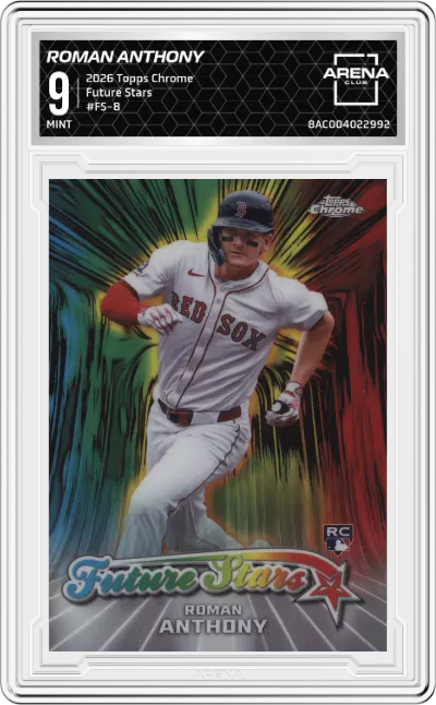 2026 Topps Chrome Future Stars Roman Anthony #FS-8 ARENA CLUB 9