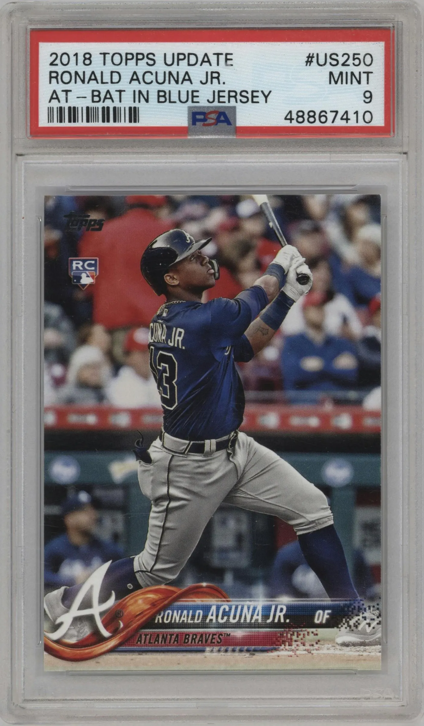 2018 Topps Update Ronald Acuna Jr. PSA 9
