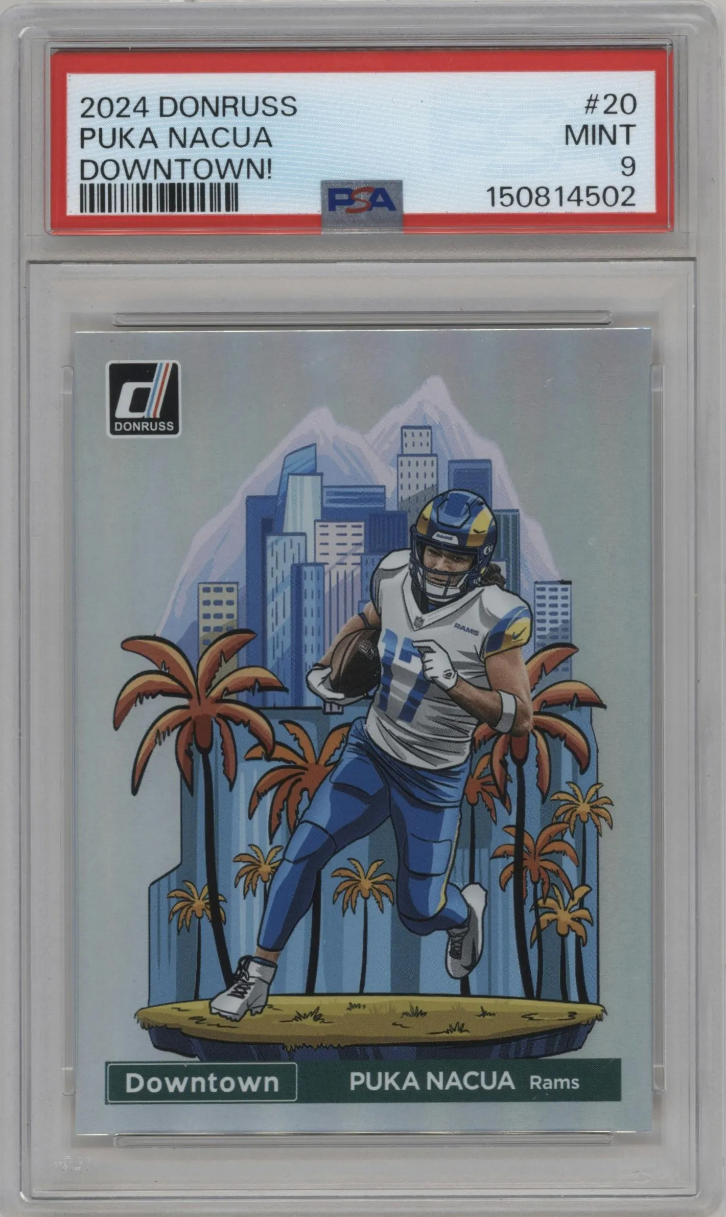 2024 Donruss Downtown Puka Nacua #20 PSA 9