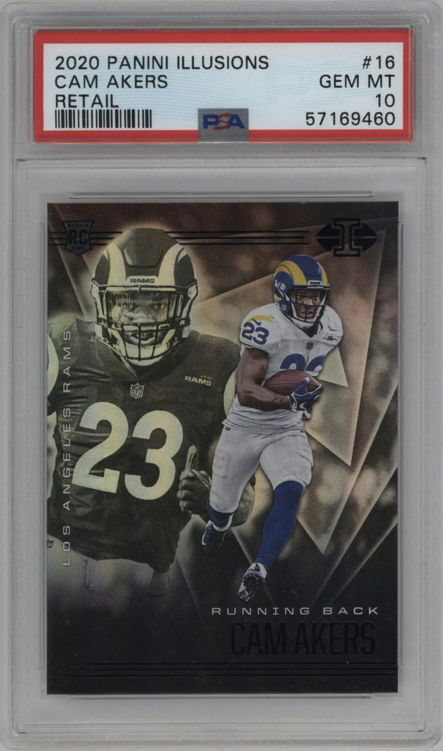 2020 Panini Illusions Cam Akers Retail #16 PSA 10