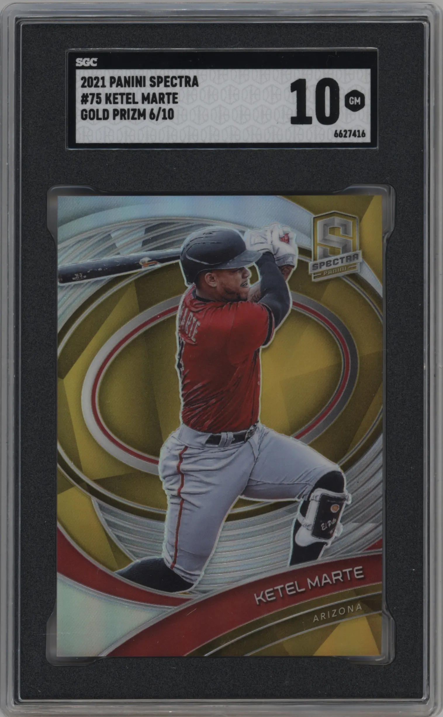 2021 Panini Spectra Ketel Marte Gold #75 SGC 10