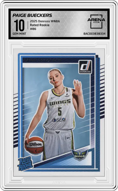 2025 Donruss WNBA Rated Rookie Paige Bueckers #86 ARENA CLUB 10