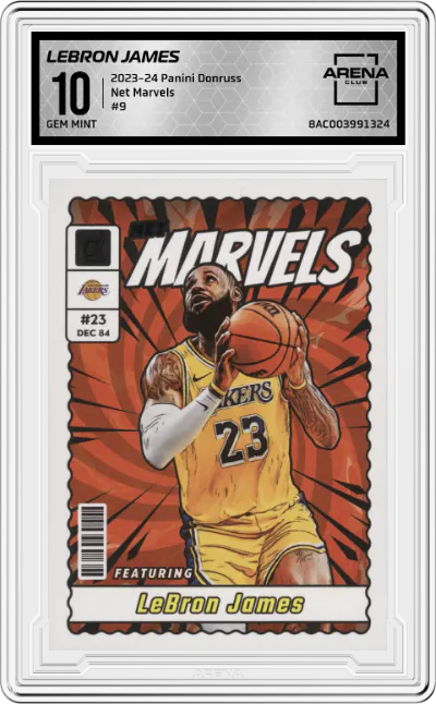 2023 Panini Donruss Net Marvels LeBron James #9 ARENA CLUB 10