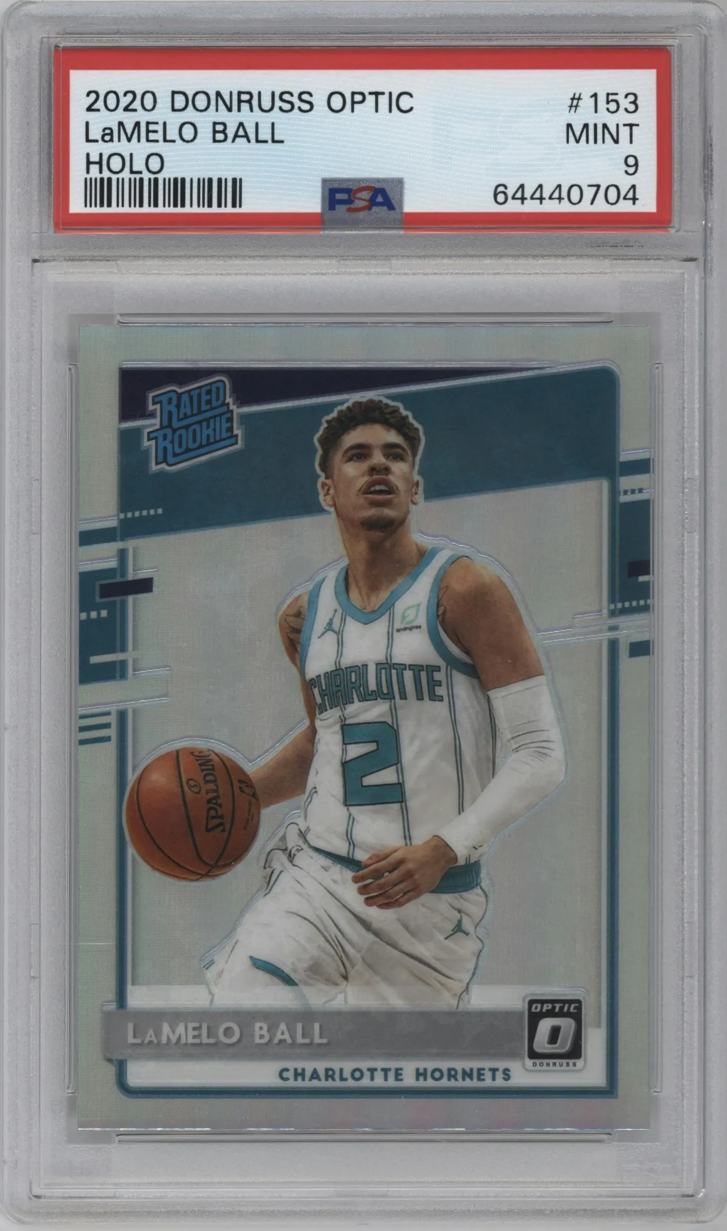 2020 Panini Donruss Optic Rated Rookie LaMelo Ball Holo #153 PSA 9