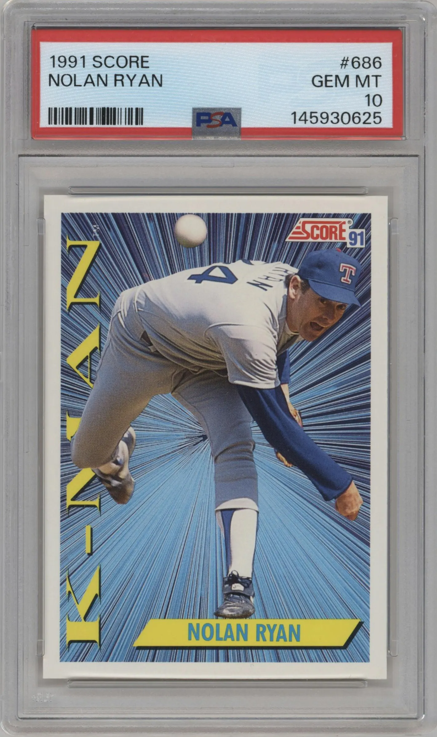 1991 Score Nolan Ryan #686 PSA 10