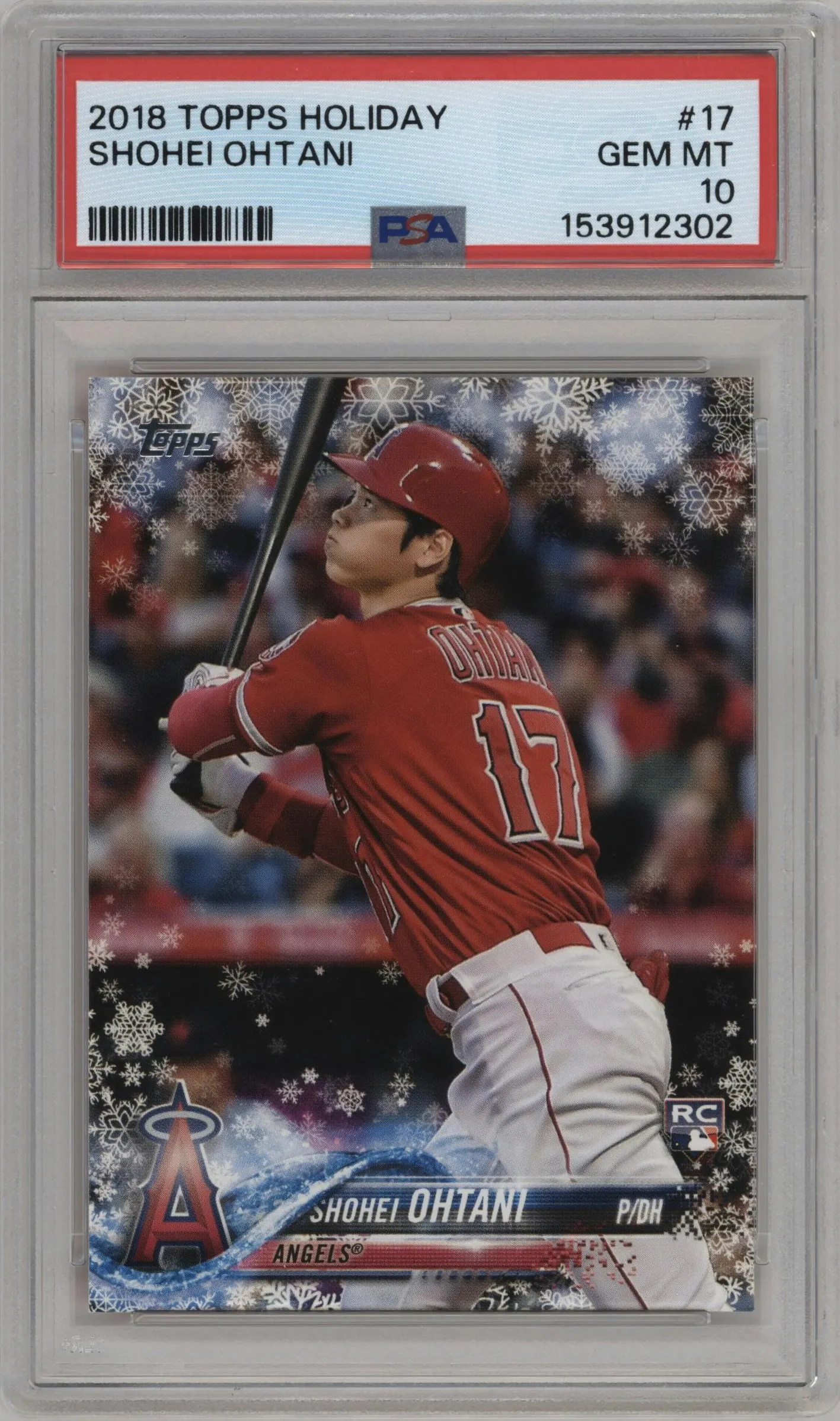 2018 Topps Holiday Shohei Ohtani PSA 10