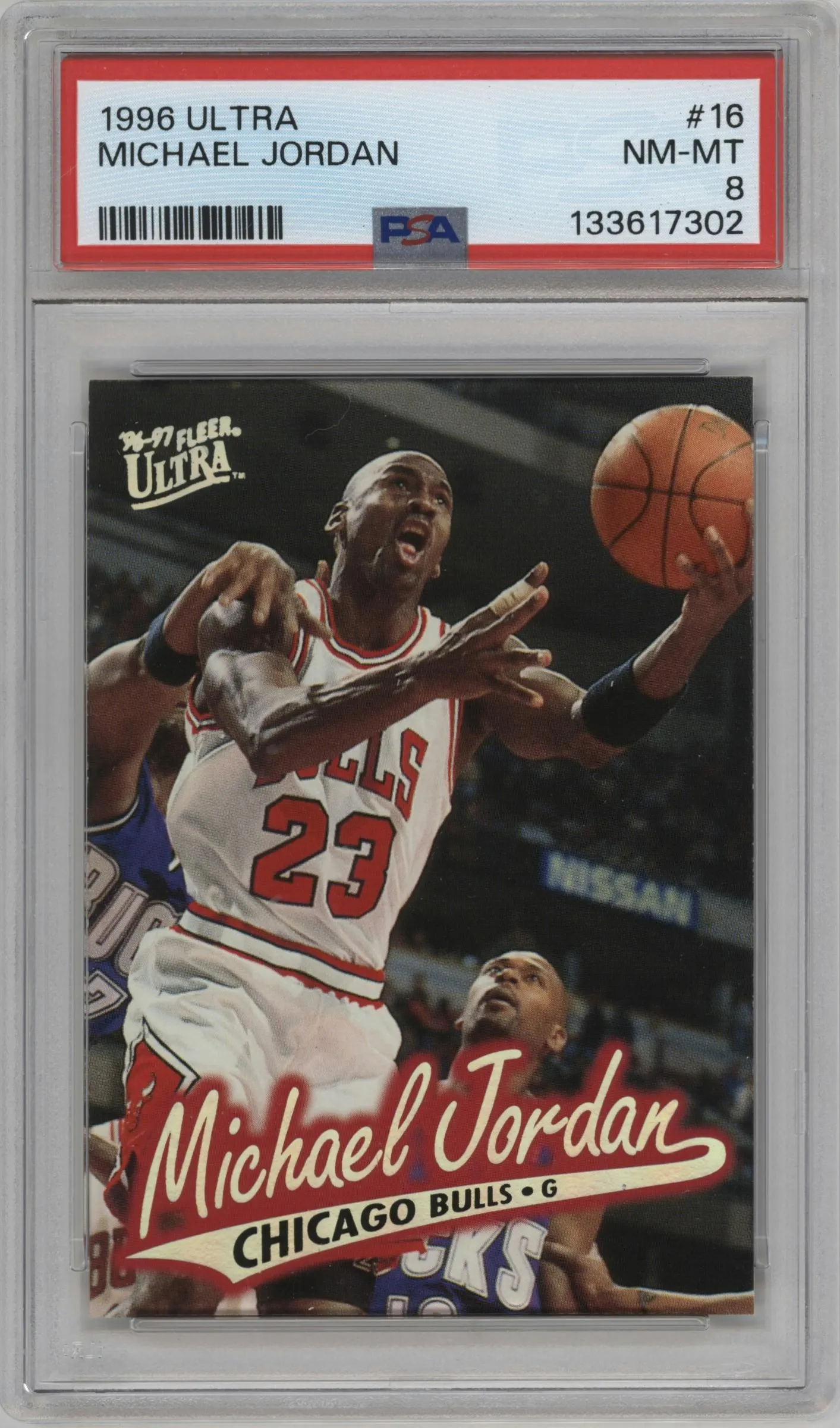 1996 Fleer Ultra Michael Jordan #16 PSA 8