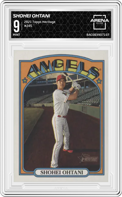 2021 Topps Heritage Shohei Ohtani #245 ARENA CLUB 9