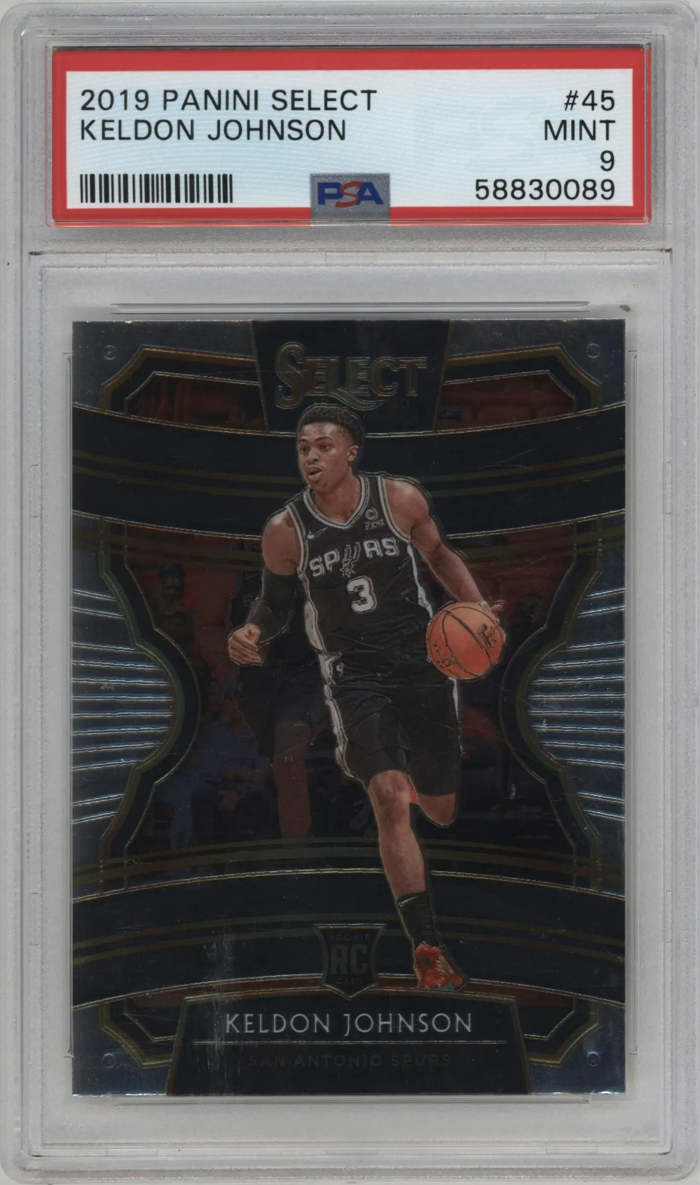 2019 Panini Select Keldon Johnson #45 PSA 9