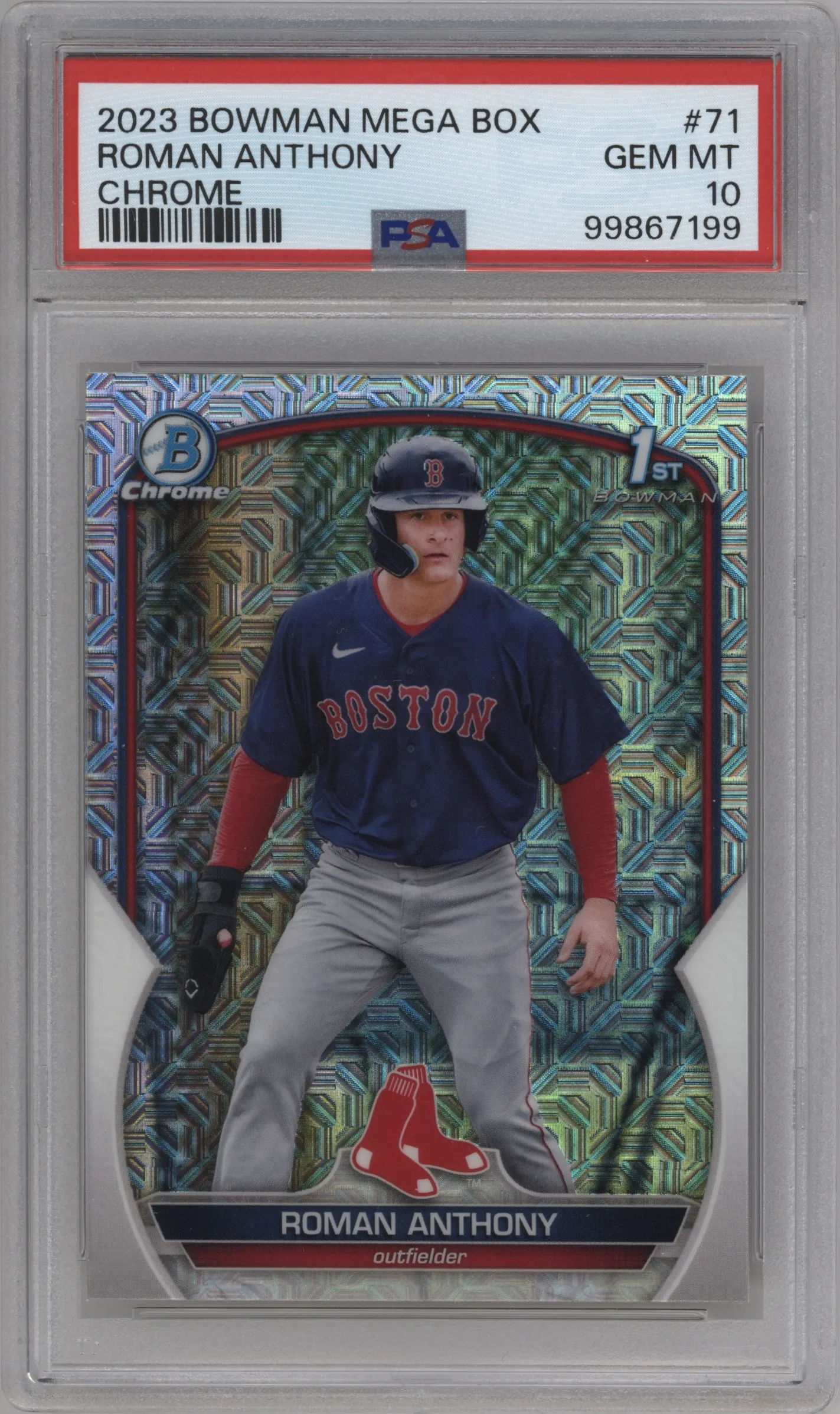 2023 Bowman Mega Box Chrome Roman Anthony PSA 10
