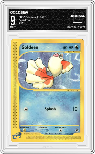 2002 Pokemon E-CARD Expedition Goldeen #111 ARENA CLUB 9