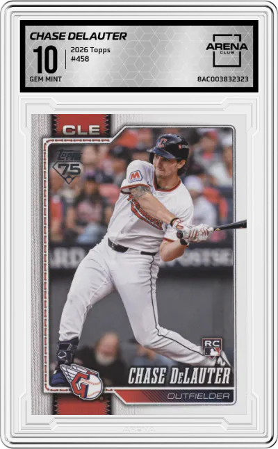 2026 Topps Chase DeLauter #458 ARENA CLUB 10