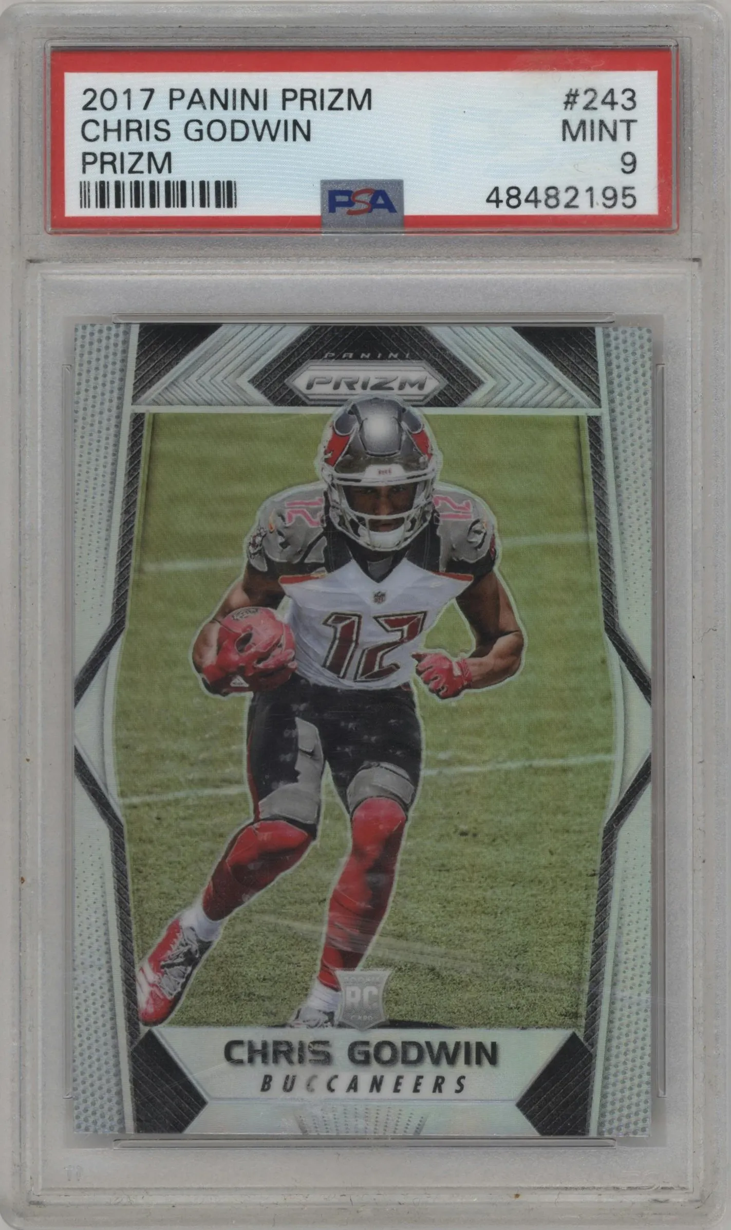2017 Panini Prizm Chris Godwin Prizm #243 PSA 9