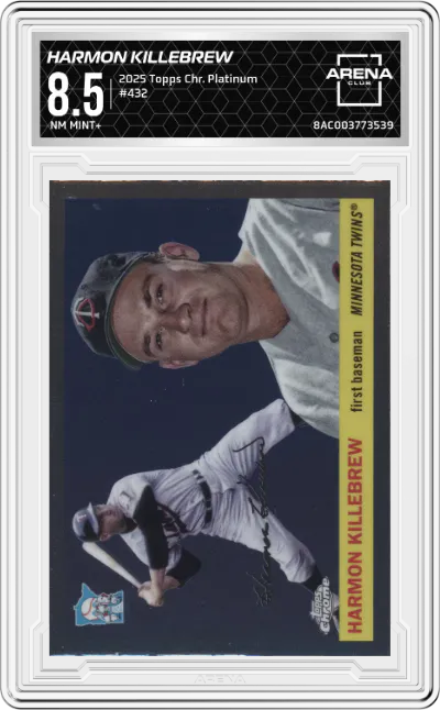 2025 Topps Chrome Platinum Harmon Killebrew ARENA CLUB 8.5