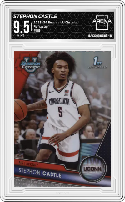 2023 Bowman U Chrome Stephon Castle Refractor #88 ARENA CLUB 9.5