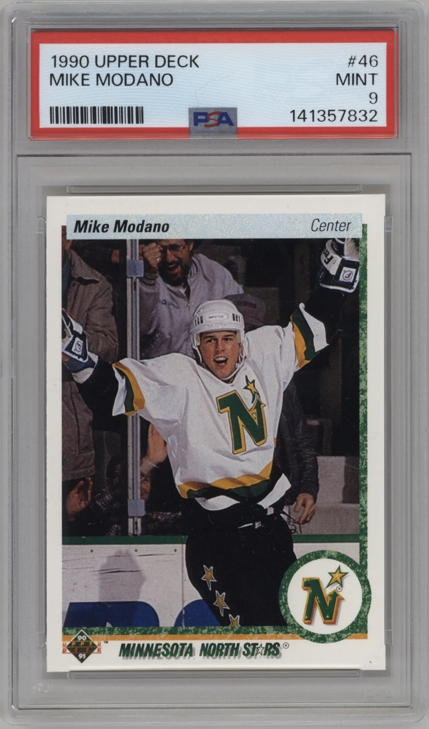 1990 Upper Deck Mike Modano #46 PSA 9