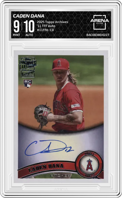 2025 Topps Archives '11 TFF Auto Caden Dana #11FFA-CD ARENA CLUB 9