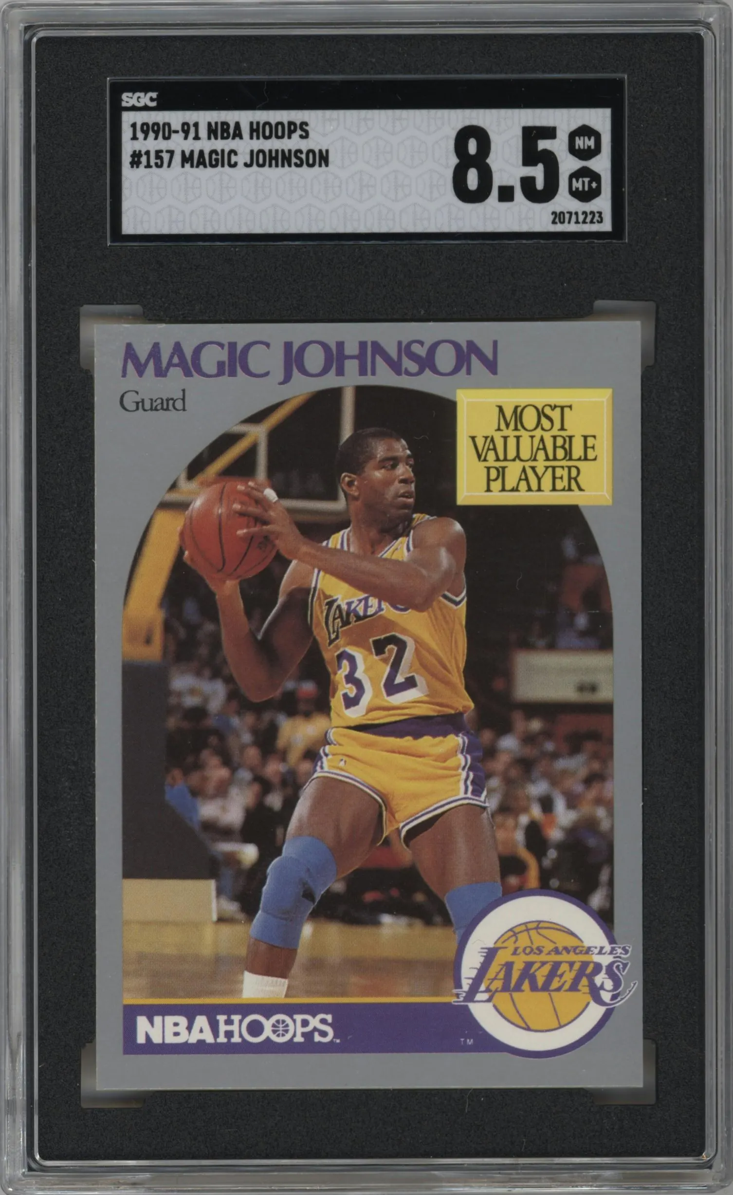 1990 NBA Hoops Magic Johnson #157 SGC 8.5