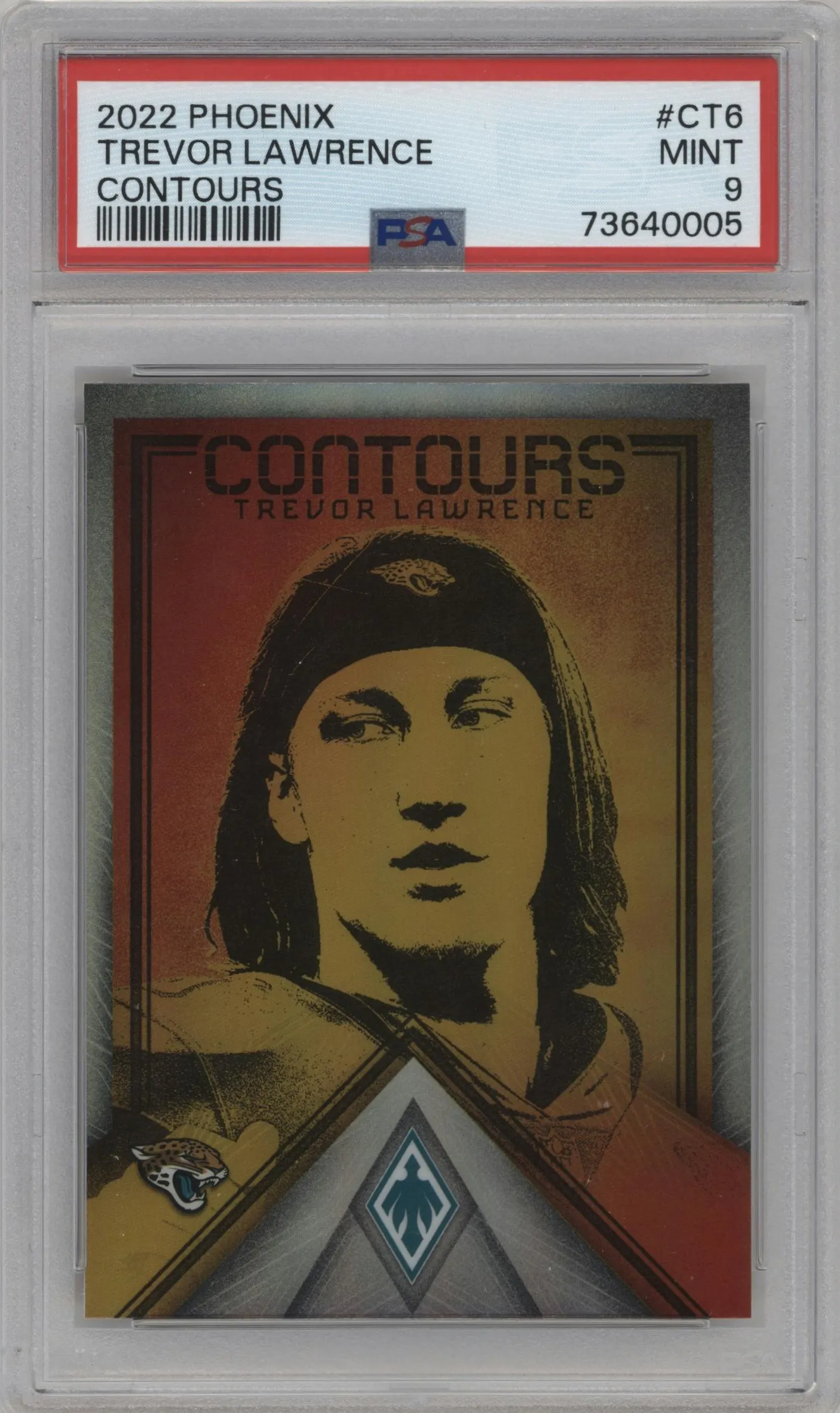 2022 Panini Phoenix Contours Trevor Lawrence #CT-6 PSA 9