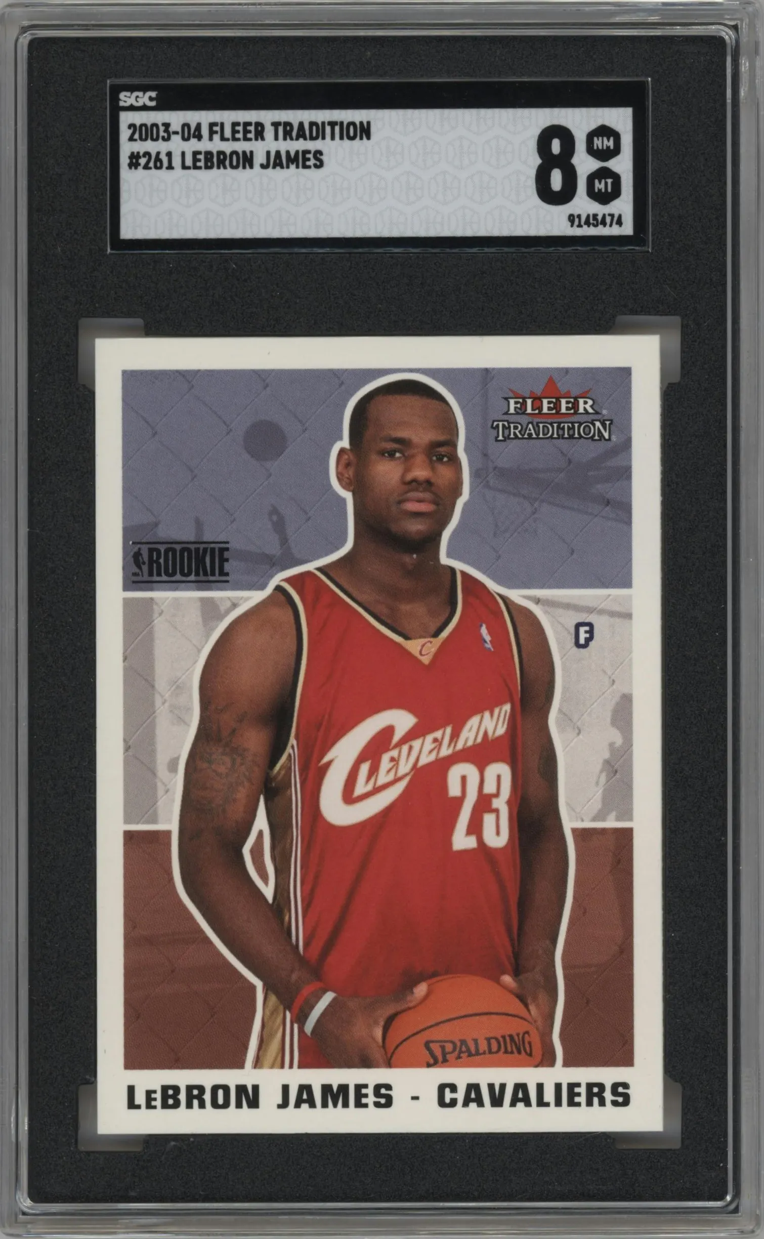 2003 Fleer Tradition LeBron James #261 SGC 8