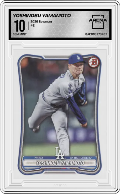 2026 Bowman Yoshinobu Yamamoto #2 ARENA CLUB 10