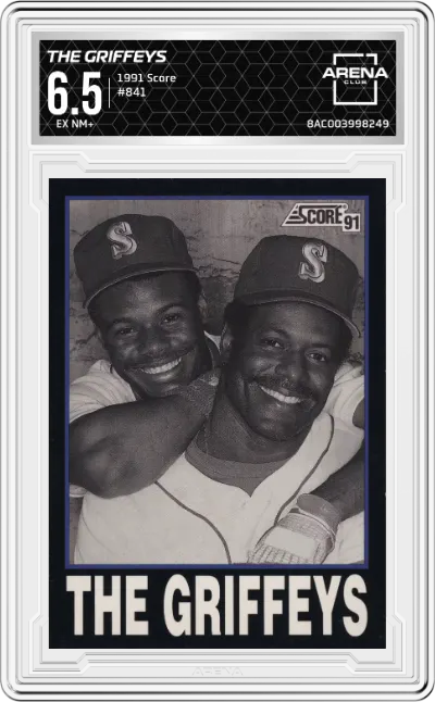 1991 Score The Griffeys ARENA CLUB 6.5