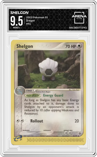 2003 Pokemon EX Dragon Shelgon ARENA CLUB 9.5