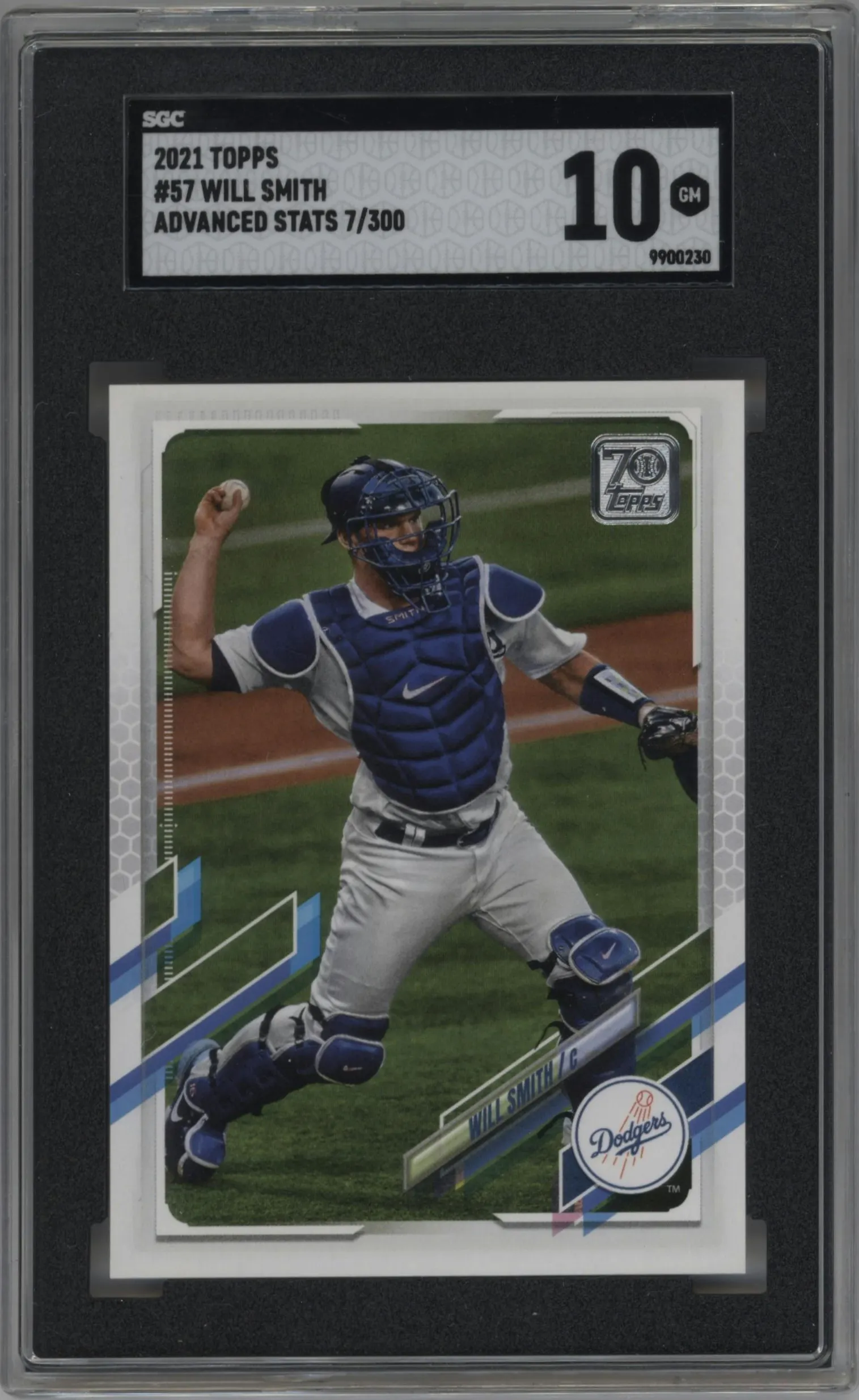 2021 Topps Series 1 Will Smith Advanced Stat #57 SGC 10
